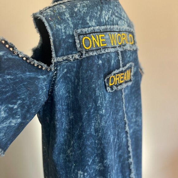 NWT M’ De Pompadour Colorful Oversized Dress. Cotton Abstract Artistry Details - Picture 11 of 14